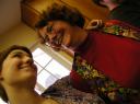 Mom and me in the Christmas Kitchen
