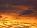 This is the sky, but it look slike lava and storm clouds to me.