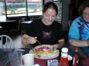 Kayla working on her Fruit Baby at Minnie's