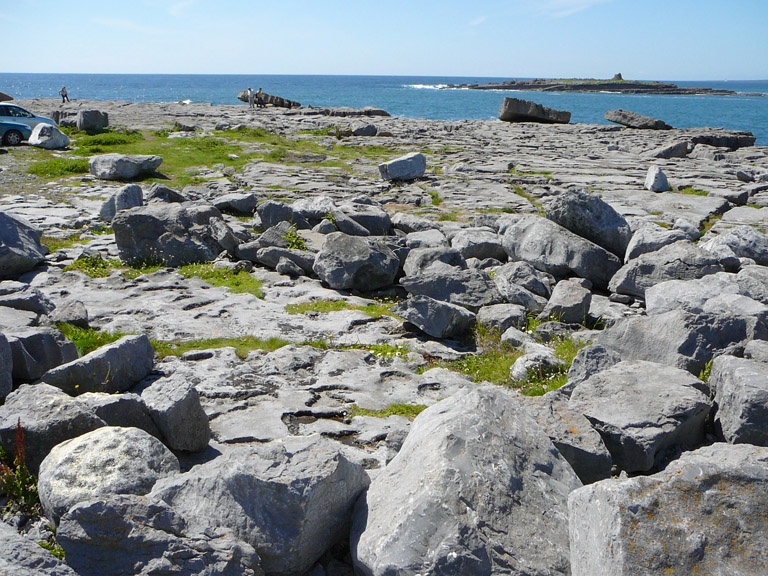 Rocks were thrown around The Burren by glaciers after they all melted after the ice age!