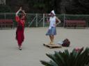 Blurry because it had gotten so dark but I couldn’t pass these gals up. Flamenco + Dutch clogging?