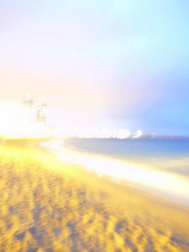 The beach by our apartment at night. Yeah, I don't have a tripod.