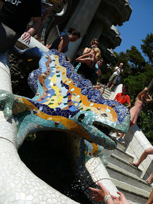 this was restored after being vandalized last Spring–it’s a dragon!